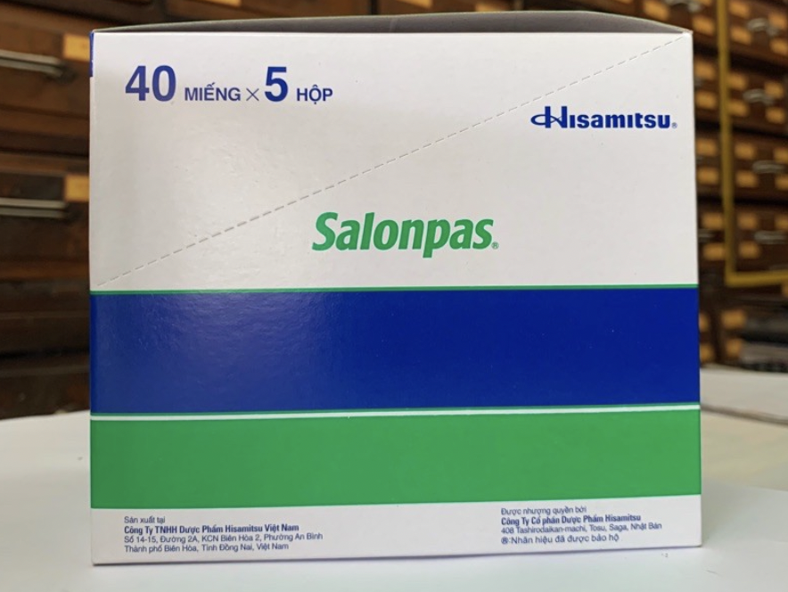 [T05970] Salonpas dán giảm đau kháng viêm Hisamitsu (H/5h/40miếng) date 04/2026