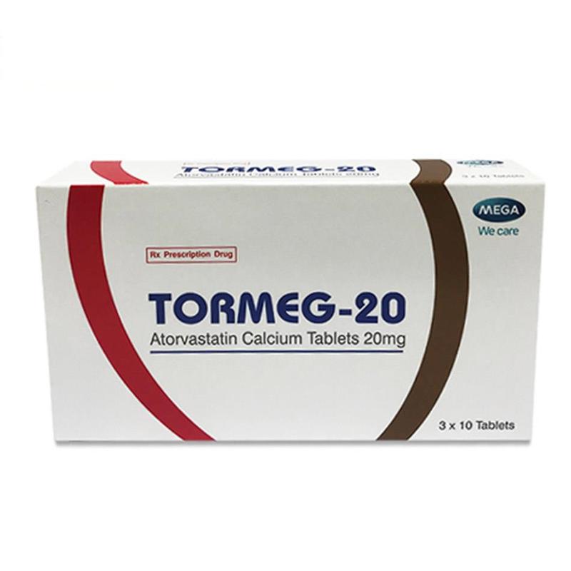 [T06047] Tormeg Atorvastatin 20mg Mega (H/30v)
